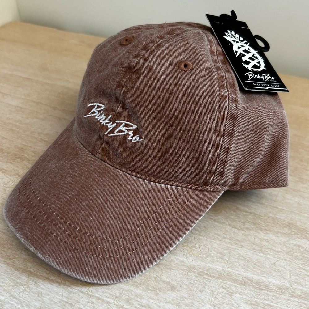 Blinky Bro Embroidered washed brown cap
